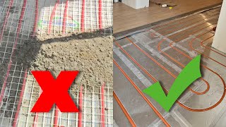 How to install Floor Heating without Concrete  Home Renovation [upl. by Let]