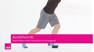 Ausfallschritt  Sprunggelenk Übungen mit Balance Pad bei Instabilitäten [upl. by Lindgren536]