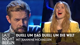 Das Duell um das Duell um die Welt mit Jeannine Michaelsen  Late Night Berlin  ProSieben [upl. by Singer]