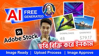 অভিজ্ঞতা ছাড়াই Adobe Stock থেকে ডলার ইনকাম করুন । Image Ready  Upload Process  Image Approve 578K [upl. by Anceline]