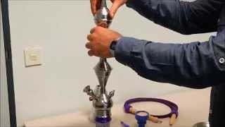 Shisha Aufbau Anleitung Tutorial  Aladin Amira Evolution Shisha aufbauen [upl. by Immij]