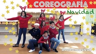 Coreografía Navidad paso a paso Christmas dance bailacondonlu2 [upl. by Alorac]