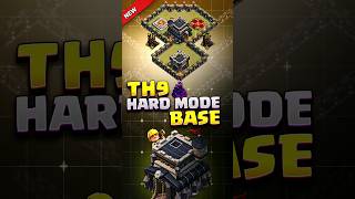 INSANE TH9 War BASE for HARD MODE⚒️clashofclans th9 cocbases th9base th9warbaselink coc [upl. by Naejarual]