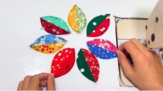 Unique Sewing Idea from Leaves Using Scrap Fabric That You Should Try [upl. by Eneluj65]