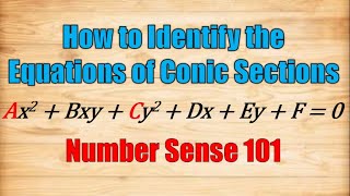 How to Identify the Equations of Conic Sections [upl. by Daron]