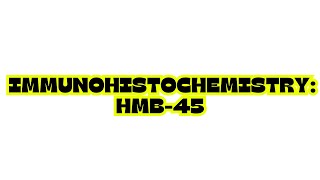 IMMUNOHISTOCHEMISTRY HMB45 [upl. by Ahsiekram]