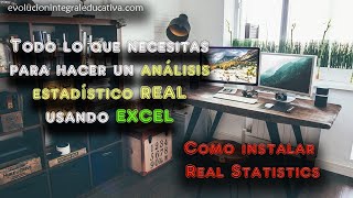 Como instalar Real Statistics para Excel Complemento para estadísticos en Excel [upl. by Meyers]