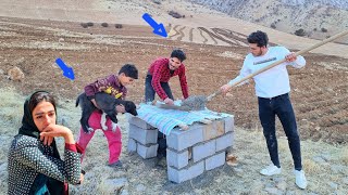 The nomadic life of Afshin trying to build a dog house in the mountains [upl. by Porte]