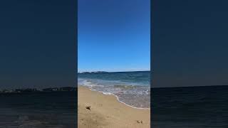 Clear blue sea amp golden sand beach in salou sea salou pov travel spain seaview goldensands [upl. by Oam927]