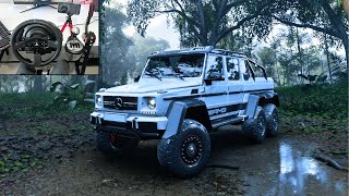 Mercedes Benz G63 AMG 6X6  OFFROAD  Forza Horizon 5  Thrustmaster T300RS  TH8A Shifter Gameplay [upl. by Odnama567]