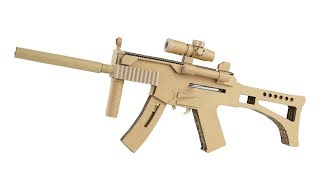 How To Make Cardboard Gun  Amazing MP5 That Shoots [upl. by Olegnaid]