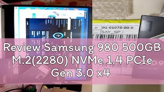 Review Samsung 980 500GB M22280 NVMe 14 PCIe Gen 30 x4 VNand Internal SSD MZV8V500BW [upl. by Agni695]