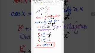 RELAÇÃO FUNDAMENTAL DA TRIGONOMETRIA [upl. by Arted]