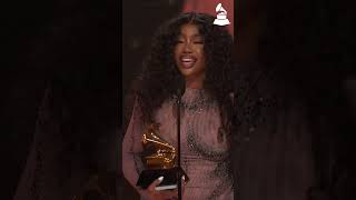 SZA Wins Best RampB Song At 2024 GRAMMYs sza snooze sos [upl. by Acinemod]