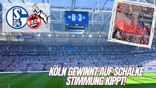 KÖLN GEWINNT AUSWÄRTS STIMMUNG KIPPT Schalke 04 vs 1 FC Köln  FANPRIMUS STADIONVLOG [upl. by Susette]