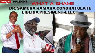 DRSAMURA BECOMES A LAUGHING STOCK AS HE CONGRATULATED LIBERIA PRESIDENTELECT [upl. by Yebot]