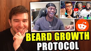 KSI Reacts To My Beard Growth Protocol Video  My Response [upl. by Johnna812]