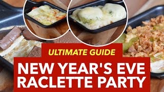 German Raclette Party  German New Years Eve Food Traditions [upl. by Newo258]