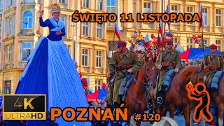 ⁴ᴷ⁶⁰ 🇵🇱 PoznanPoland  Independence Day 2023 November 11 2023 4K [upl. by Neeroc]