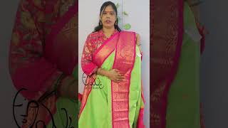 GADWAL PATTU SAREE💚 Whatsapp  8074764566 [upl. by Dorcia866]