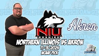 Northern Illinois vs Akron 111324 College Football Picks amp Predictions  Week 12 NCAAF [upl. by Sanez]