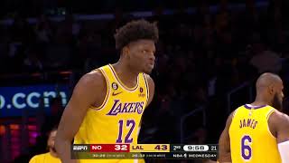 Mo Bamba scores his first points with the Lakers  NBA on ESPN [upl. by Edla]