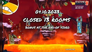 angry birds 2 clan battle 04102023 closed 13 rooms [upl. by Regnig]