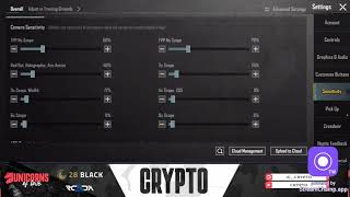 CRYPTO GAMING SENSITIVITY SETTINGS [upl. by Ottinger]