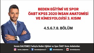 İnsan Anatomisi ve Kinesyolojisi 3 Kısım  Beden Eğitimi ÖABT [upl. by Dnalyaw]