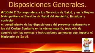 Disposiciones Generales Decreto Supremo 594 [upl. by Esilehs646]