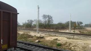 ferozpur cantt rail electrification work on full face bracket formation start at PF [upl. by Ajnos]