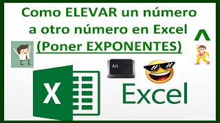 👉🏻 Como PONER EXPONENTE en EXCEL 🤔 Como ELEVAR un NÚMERO 🚀 [upl. by Nnayelhsa]