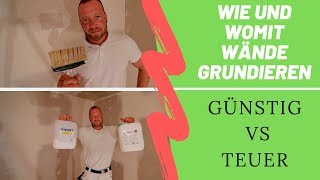 Wände richtig grundieren  Ist günstig gut [upl. by Naols]