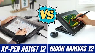 Huion Kamvas 12 vs XP Pen Artist 12 Drawing Tablets  Which is Better [upl. by Farris]