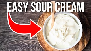 Raw Milk Sour Cream Recipe  How To Make Clabbered Cream [upl. by Mosenthal154]