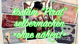 Kostüm quotPiratquot selbermachen  ohne Nähen  DIY Anleitung  Hose Shirt Kopftuch Gürtel [upl. by Vudimir]