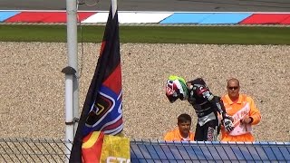 Johann Zarco Backflip Brno 2015 Moto2 [upl. by Ayouqes]