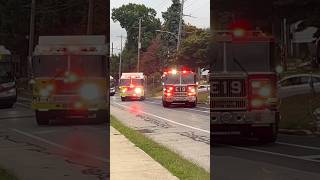 Lansdowne Fire Company Engine 18 And Yeadon Fire Company Squad 16 firetruck fyp emergency [upl. by Brandwein]