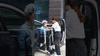 Health Lifestyle Transfer Wheelchair Patient Lift health portable transfer wheelchair [upl. by Dreda174]