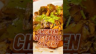 CHICKEN VEGETABLE STIR FRY 🥦🫑 food shorts diet routines [upl. by Kliment102]