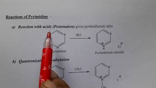 PYRIMIDINE  Synthesis Reactions and Medicinal uses [upl. by Todhunter]