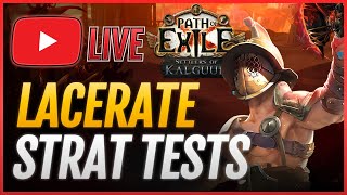 Testing STUFF🔴LACERATE Gladiator Build PoE 325 [upl. by Ekihc]