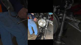 Cold start on the Velocette Thruxton [upl. by Princess]