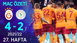 Galatasaray 42 Çaykur Rizespor MAÇ ÖZETİ  27 Hafta  202122 [upl. by Niwle]