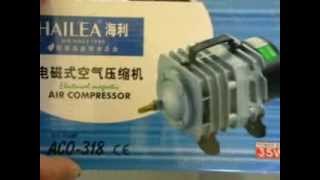 Hailea Air Pump 60L a minute unboxed aquaponics aerator [upl. by Ardeth]