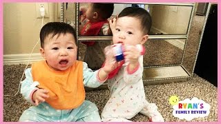 Twin Babies Fun Playtime with Ryans Family Review [upl. by Ennayhs117]