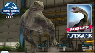 Common PLATEOSAURUS Level 30 FIRST LOOK All New 34 Jurassic World Alive Update [upl. by Anyg]