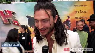 THE FLASH premiere interviews Ezra Miller Ben Affleck Sasha Calle Michael Shannon  June 12 2023 [upl. by Gillian]