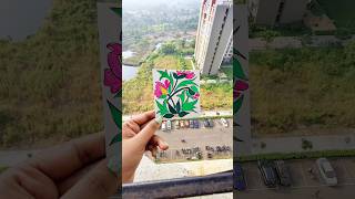 Motif illustration deeputhecreator illustration ytshorts himigouache trending diy viral [upl. by Einnek]