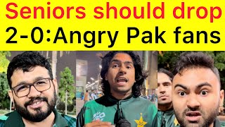 Angry Pakistan fans reaction after lost T20 series against Australia at Sydney [upl. by Dnalevets346]